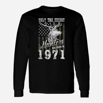 50Th Birthday Gift For 50 Year Old Deer Hunter Hunting 1971 Unisex Long Sleeve | Crazezy UK