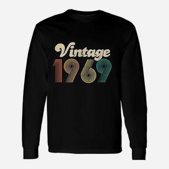50Th Birthday Gift Vintage 1969 Unisex Long Sleeve | Crazezy CA