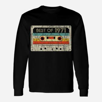 50Th Birthday Gifts Best Of 1971 Retro Cassette Tape Vintage Unisex Long Sleeve | Crazezy