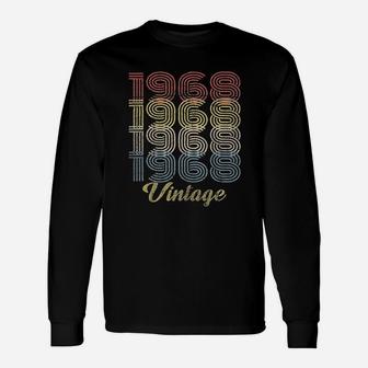 53Rd Birthday Gift Retro Birthday 1968 Vintage Unisex Long Sleeve | Crazezy