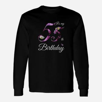 55 Year Old Floral 1966 Its My 55Th Birthday Gift Unisex Long Sleeve | Crazezy