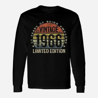 55 Year Old Vintage 1966 55Th Birthday Unisex Long Sleeve | Crazezy