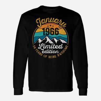 56 Year Old - January 56Th Birthday Shirts For Men Women Unisex Long Sleeve | Crazezy DE