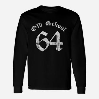 57Th Birthday Gift Vintage Old School Born In Year 1964 Unisex Long Sleeve | Crazezy