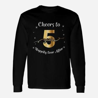 5Th Wedding Anniversary Gift For Couples 5 Years Married Unisex Long Sleeve | Crazezy
