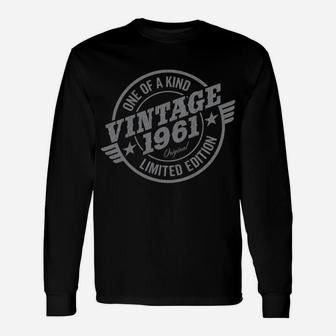60 Year Old Car Lover Vintage Classic Car 1961 60Th Birthday Unisex Long Sleeve | Crazezy CA