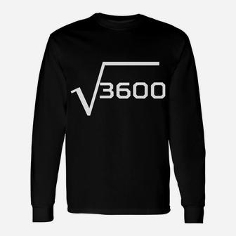 60 Years Old Square Root 60Th Birthday Unisex Long Sleeve | Crazezy DE