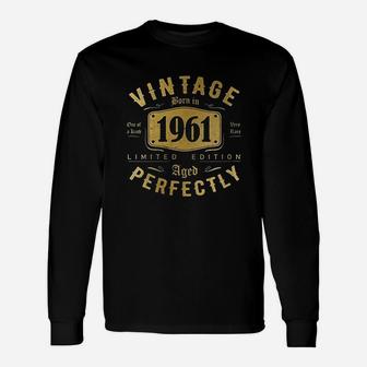 60Th Birthday Gifts For Women Men 60 Year Old Vintage 1961 Unisex Long Sleeve | Crazezy CA