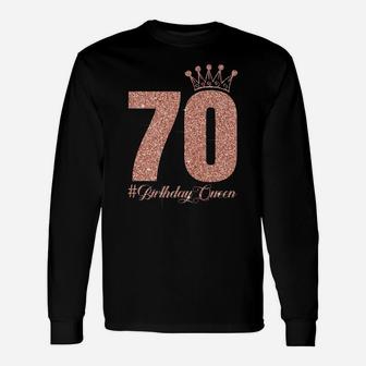 70 Years Old 70Th Birthday For Women Queen 70 & Fabulous Unisex Long Sleeve | Crazezy UK