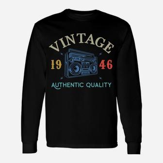 75 Years Old 1946 Vintage 75Th Birthday Anniversary Gift Unisex Long Sleeve | Crazezy
