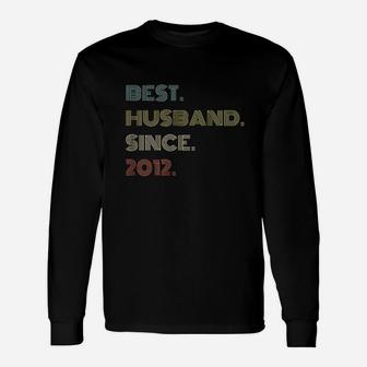 9Th Wedding Anniversary Gift Best Husband Since 2012 Unisex Long Sleeve | Crazezy DE