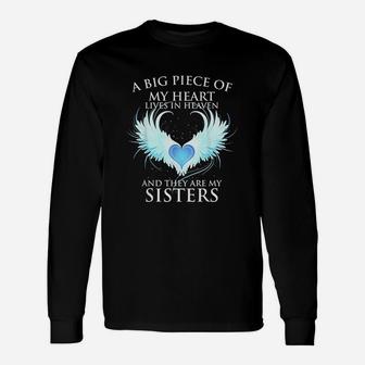 A Big Piece Of My Heart Lives In Heaven Unisex Long Sleeve | Crazezy AU