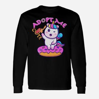 Adopt Me Pets , Funny, Cute Cat ,For Woman And Man Unisex Long Sleeve | Crazezy UK
