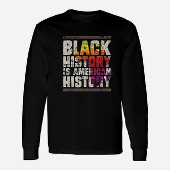 African Roots Pride Black Americans Black History Month Long Sleeve T-Shirt - Thegiftio UK