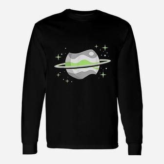 Agender Outer Space Planet Nonbinary Pride Unisex Long Sleeve | Crazezy DE
