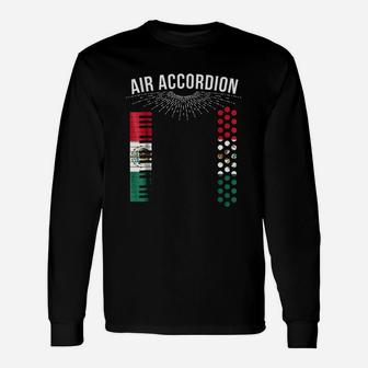 Air Accordion Mexican Flag Unisex Long Sleeve | Crazezy CA