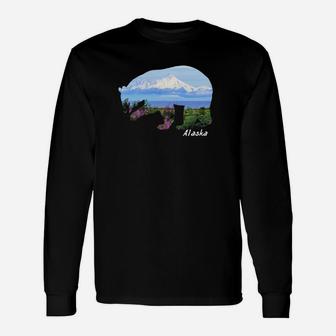 Alaska Nature Bear Alaska Long Sleeve T-Shirt - Thegiftio UK