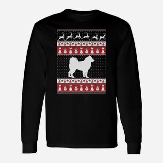 Alaskan Malamute Ugly Christmas Sweater Xmas Sweatshirt Unisex Long Sleeve | Crazezy CA