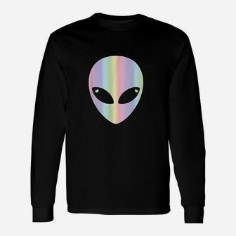 Alien Head Colorful Unisex Long Sleeve | Crazezy