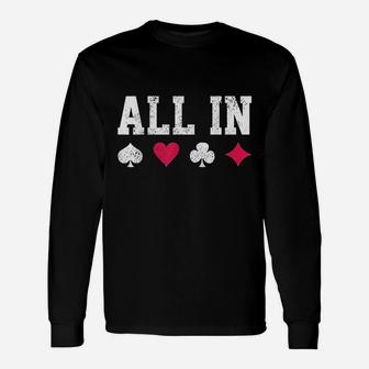 All In Texas Playing Cards Unisex Long Sleeve | Crazezy