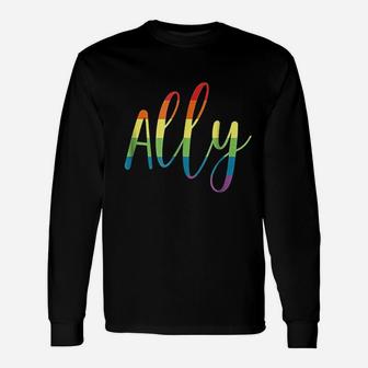 Ally Rainbow Unisex Long Sleeve | Crazezy CA