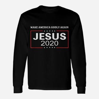 Make America Godly Again Jesus Long Sleeve T-Shirt - Thegiftio UK