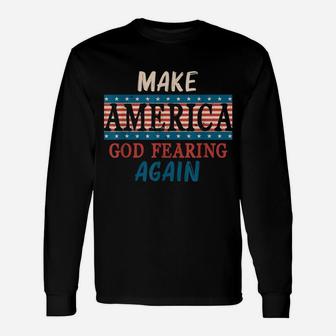 Make America Godly Again Graphic Long Sleeve T-Shirt - Thegiftio UK