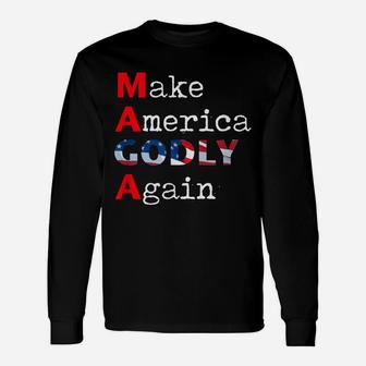 Make America Godly Again Usa Long Sleeve T-Shirt - Thegiftio UK