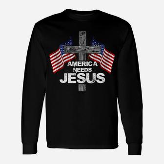America Needs Jesus Gifts For Christmas Unisex Long Sleeve | Crazezy AU