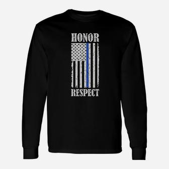 American Flag Honor Respect Unisex Long Sleeve | Crazezy AU