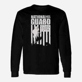 American Flag National Guard National Guard Pullover Unisex Long Sleeve | Crazezy AU