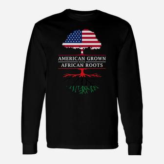 American Grown With African Roots - Pan Africa Unisex Long Sleeve | Crazezy