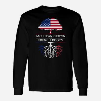 American Grown With French Roots - France Unisex Long Sleeve | Crazezy CA