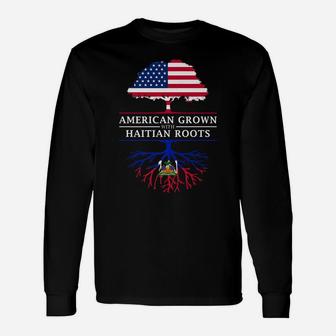 American Grown With Haitian Roots - Haiti Unisex Long Sleeve | Crazezy UK