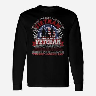 Americas Best Vietnam Veteran Gifts Vintage Veteran Shirt Unisex Long Sleeve | Crazezy AU