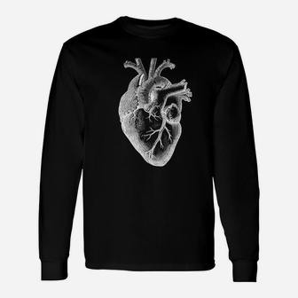 Anatomical Human Heart Medical Doctor Heart Anatomy Long Sleeve T-Shirt - Thegiftio UK