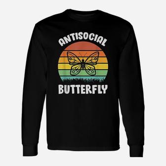 Antisocial Butterfly Unisex Long Sleeve | Crazezy CA