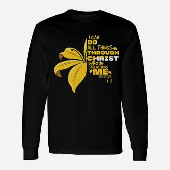 I Can Do Anything Through Christ Long Sleeve T-Shirt - Monsterry AU