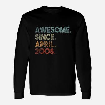 April 2008 Official Teenager 13Th Birthday 13 Years Old Unisex Long Sleeve | Crazezy