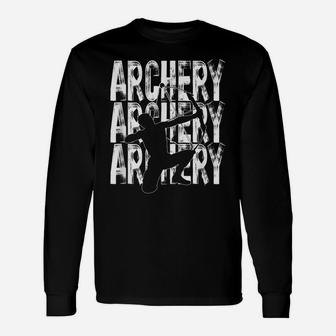 Archery Lovers Theme Graphic Design Bow Hunting Unisex Long Sleeve | Crazezy AU