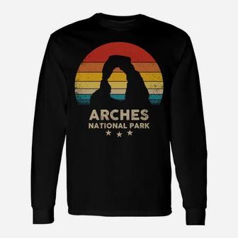Arches - National Park Retro Souvenir Unisex Long Sleeve | Crazezy