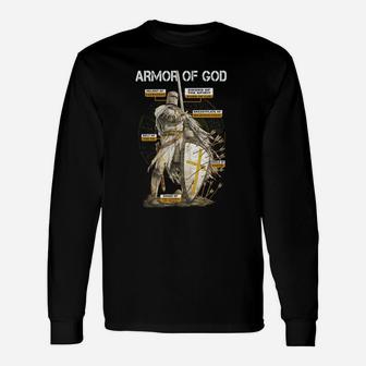 Armor Of God Warrior Of God Long Sleeve T-Shirt - Thegiftio UK
