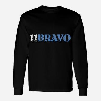 Army 11 Bravo Infantry T Shirt - 20345 Unisex Long Sleeve | Crazezy