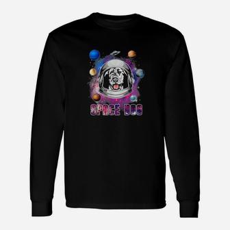 Astronaut Irish Wolfhound Dog In Space Galaxy Dog Long Sleeve T-Shirt - Monsterry CA