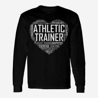 At Certified Athletic Trainer Gift Love Heart Unisex Long Sleeve | Crazezy