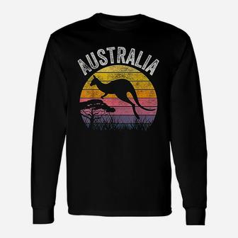 Australia Australian Kangaroo Vintage Unisex Long Sleeve | Crazezy DE