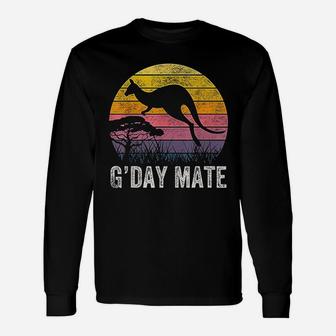 Australia G Day Mate Kangaroo Australian Symbol Unisex Long Sleeve | Crazezy AU