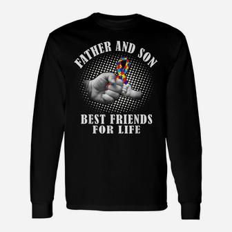 Autism Awareness T Shirt Father And Son Best Friend For Life Unisex Long Sleeve | Crazezy AU