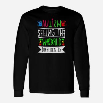Autism Differently Long Sleeve T-Shirt - Monsterry