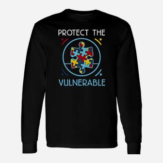 Autism Protect The Vulnerable Long Sleeve T-Shirt - Monsterry CA
